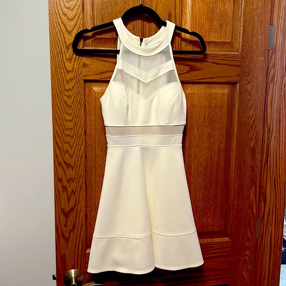 White Halter Top Dress